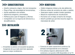 📺 ANTENA TV DIGITAL FULL HD - Señal Clara y Gratuita al Instante!